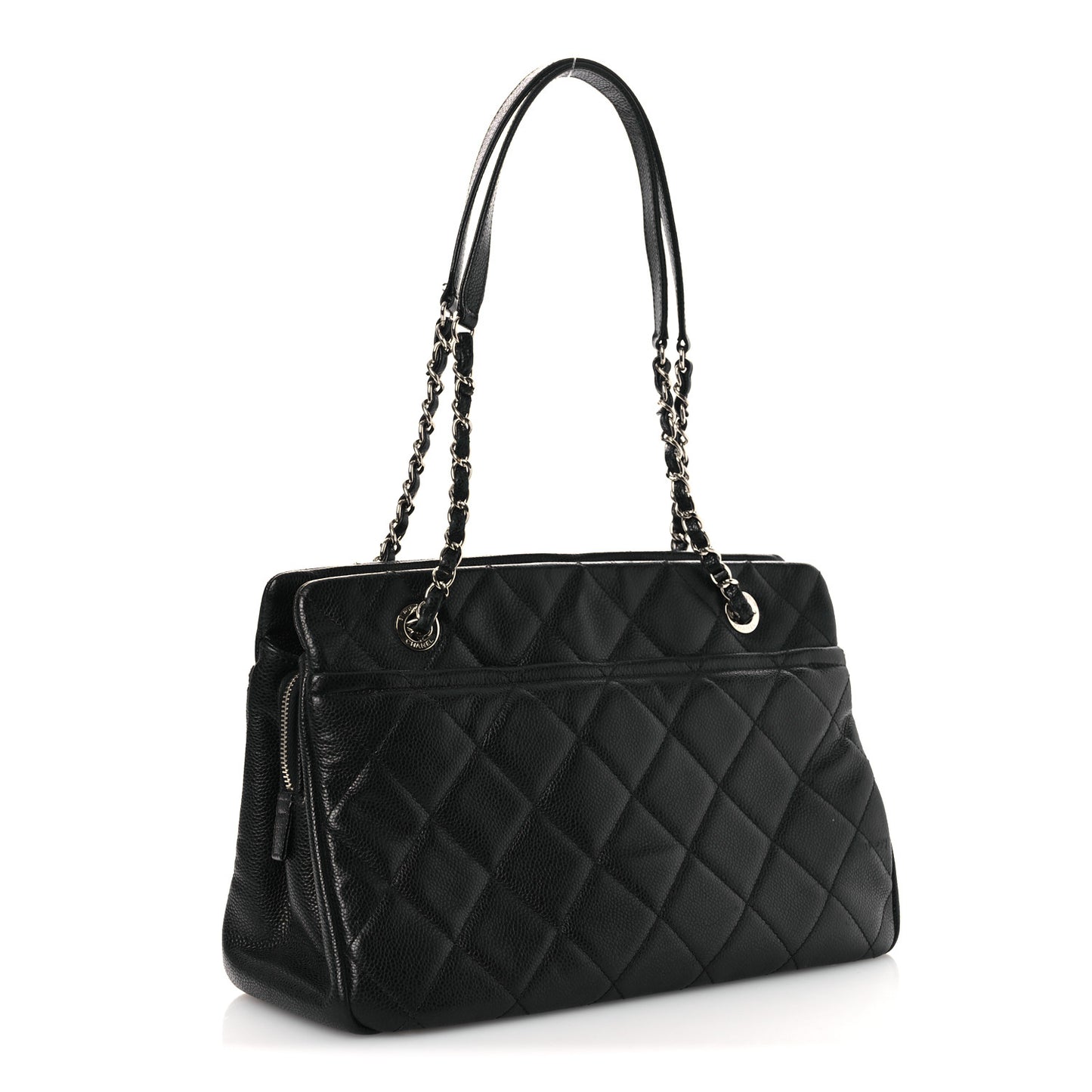 Caviar Quilted Timeless CC Soft Tote Black