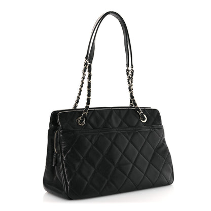 Chanel Caviar Quilted Timeless CC Soft Tote Black 3 of 11