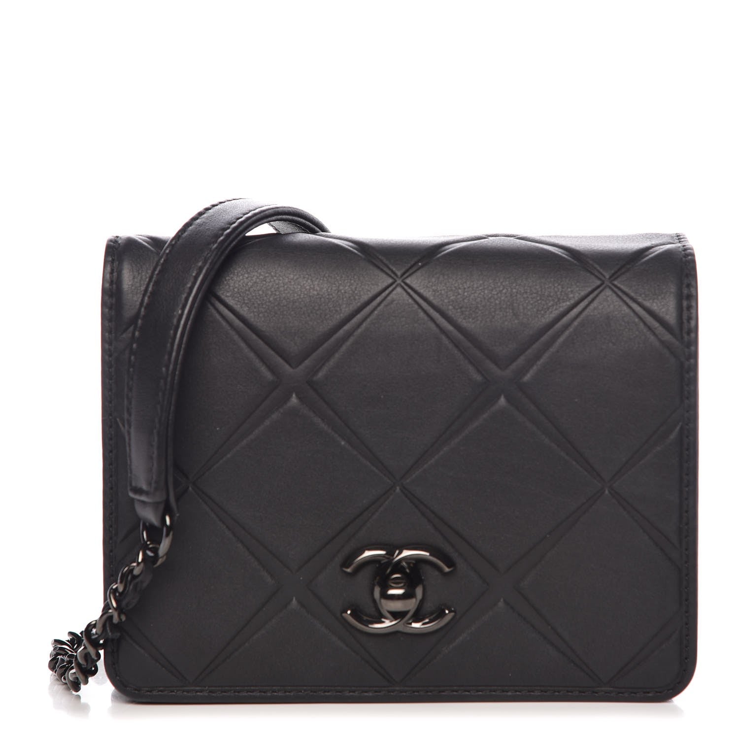 Chanel Calfskin Mini Propeller Flap Black 1 of 10
