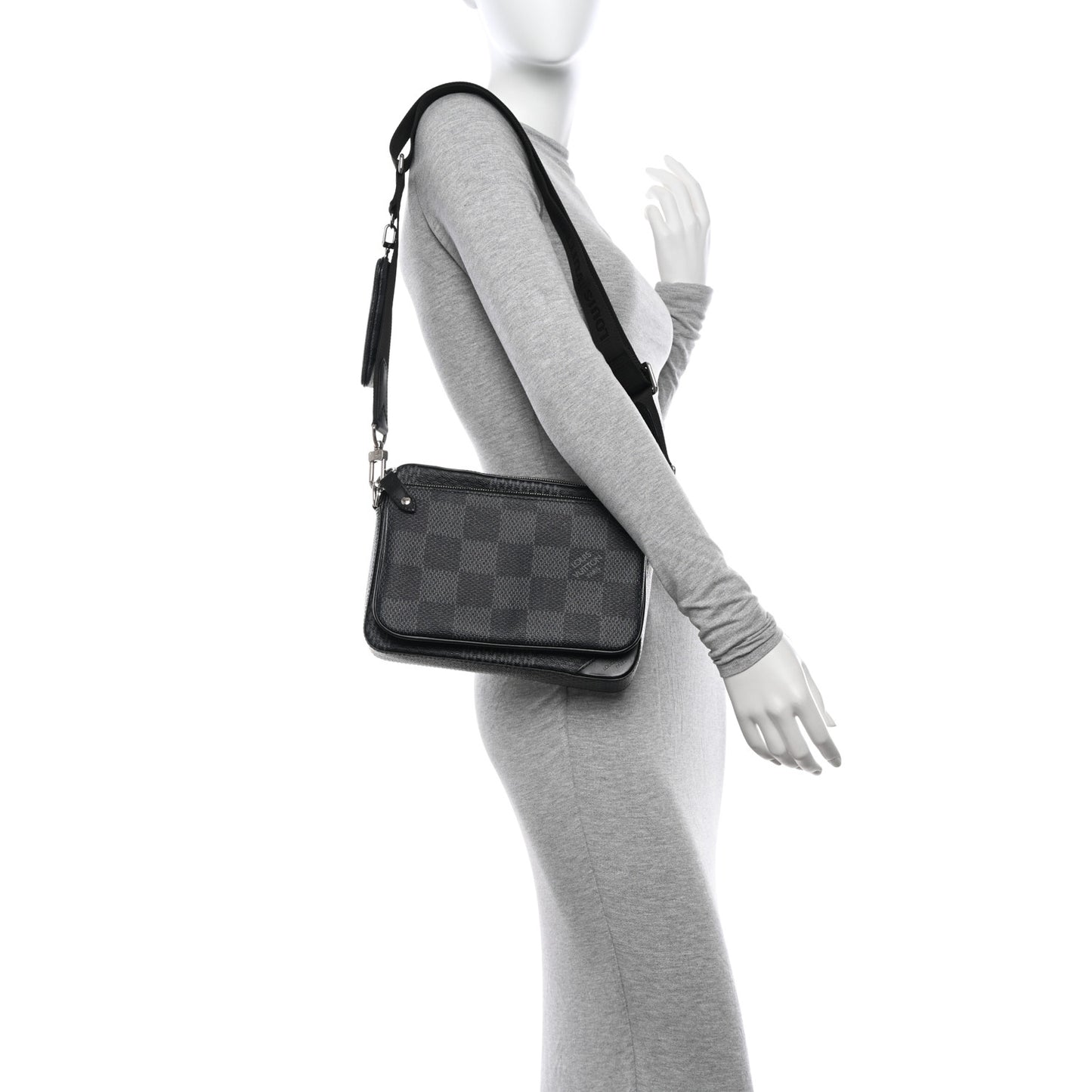 Damier Graphite 3D Trio Messenger
