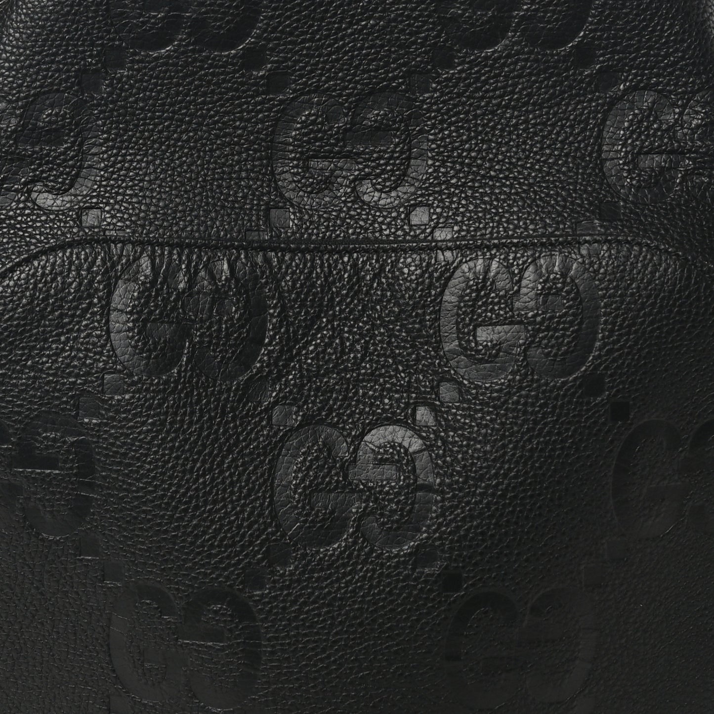 Calfskin Jumbo GG Embossed Large Backpack Black