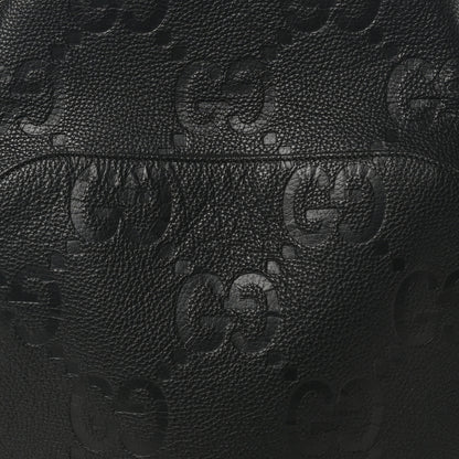 Gucci Calfskin Jumbo GG Embossed Large Backpack Black 9 of 11