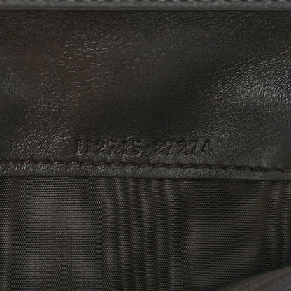Gucci Guccissima Margaux Calfskin Metal Bar Continental Flap Wallet Black 8 of 13