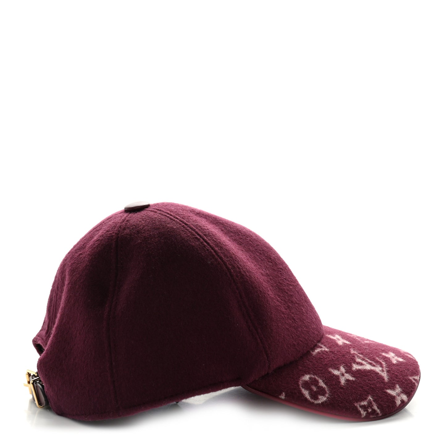Wool Silk Monogram Endless Cap L Bordeaux