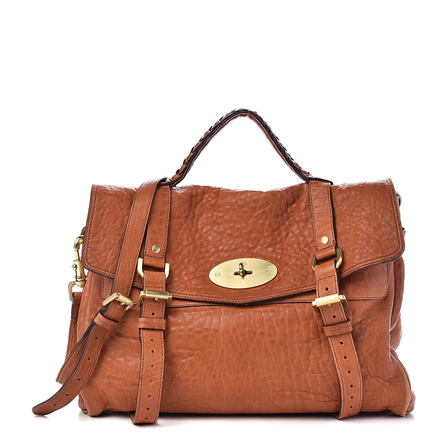 Mulberry Large Grain Nappa Oversized Alexa Pumpkin 1 of 16