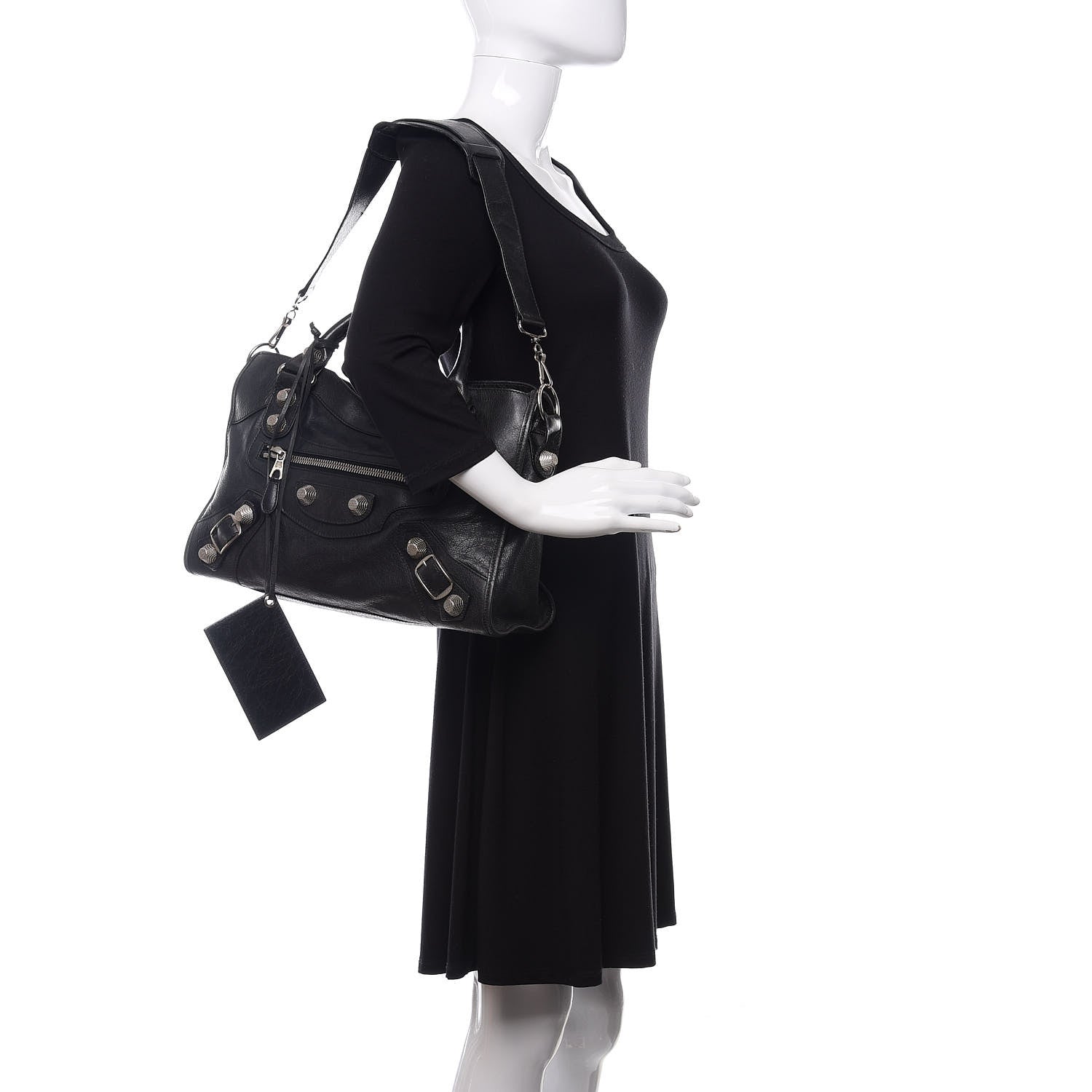 Balenciaga Agneau Giant 21 Silver Hardware City Black 2 of 12