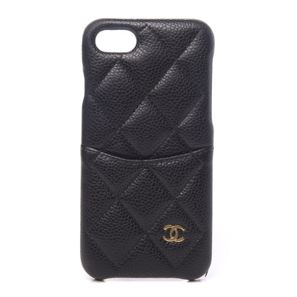 Chanel Caviar Quilted iPhone 7/8 Coco Tech Case Black 1 of 7