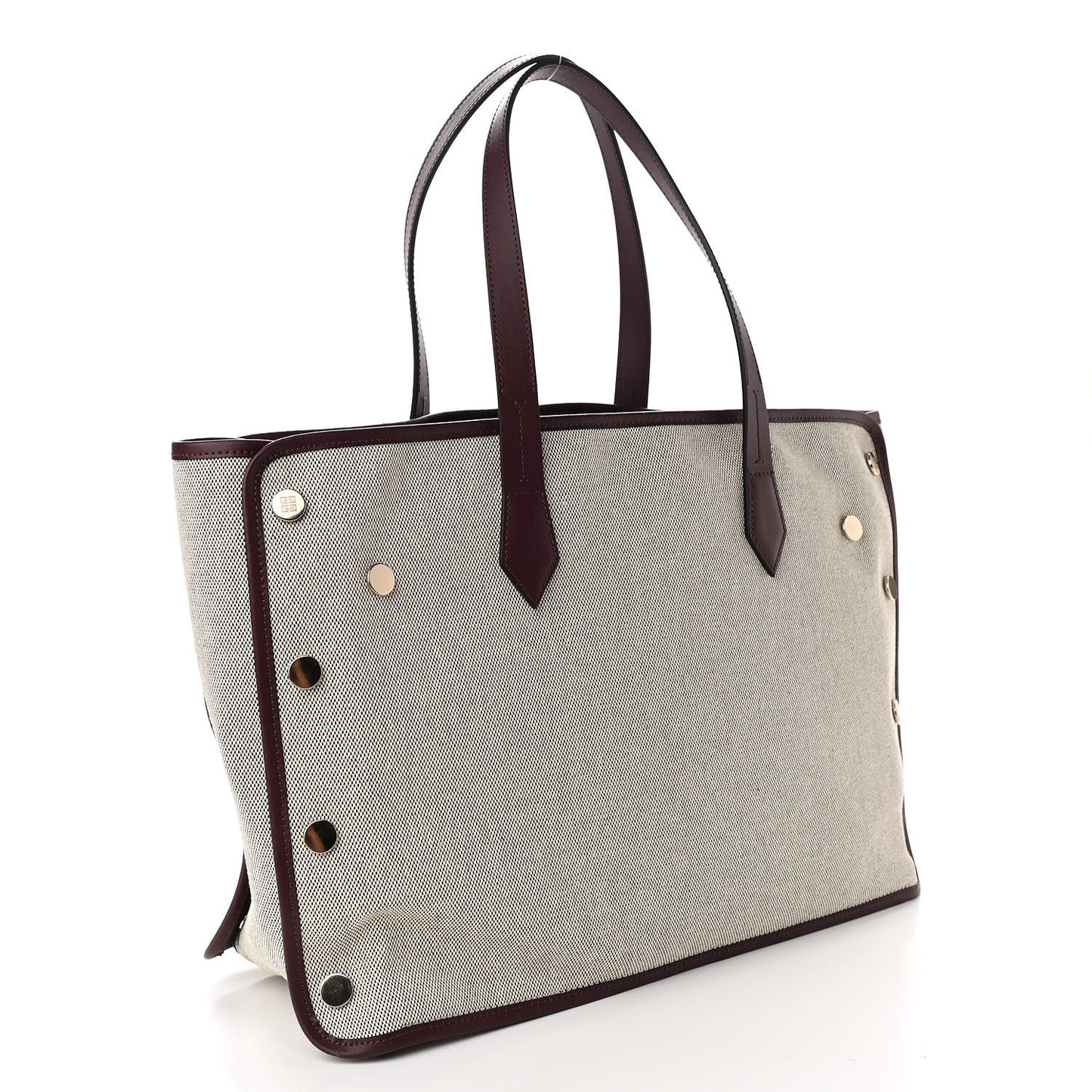 Canvas Medium Bond Shopper Tote Aubergine