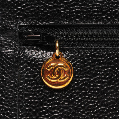 Chanel Caviar Timeless CC Wallet on Chain WOC Black 8 of 9