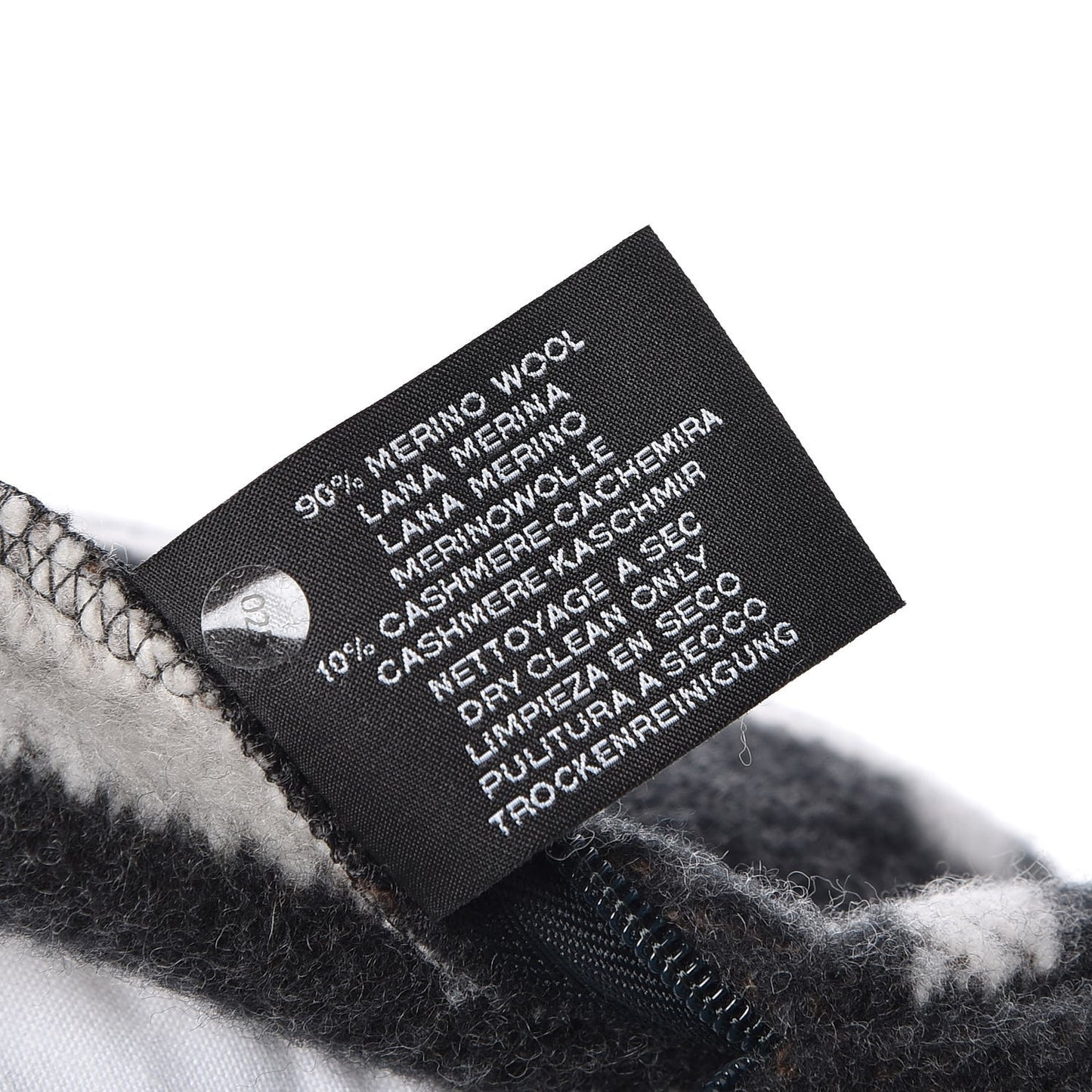 Wool Cashmere Avalon Pillow PM Ecru Gris Fonce