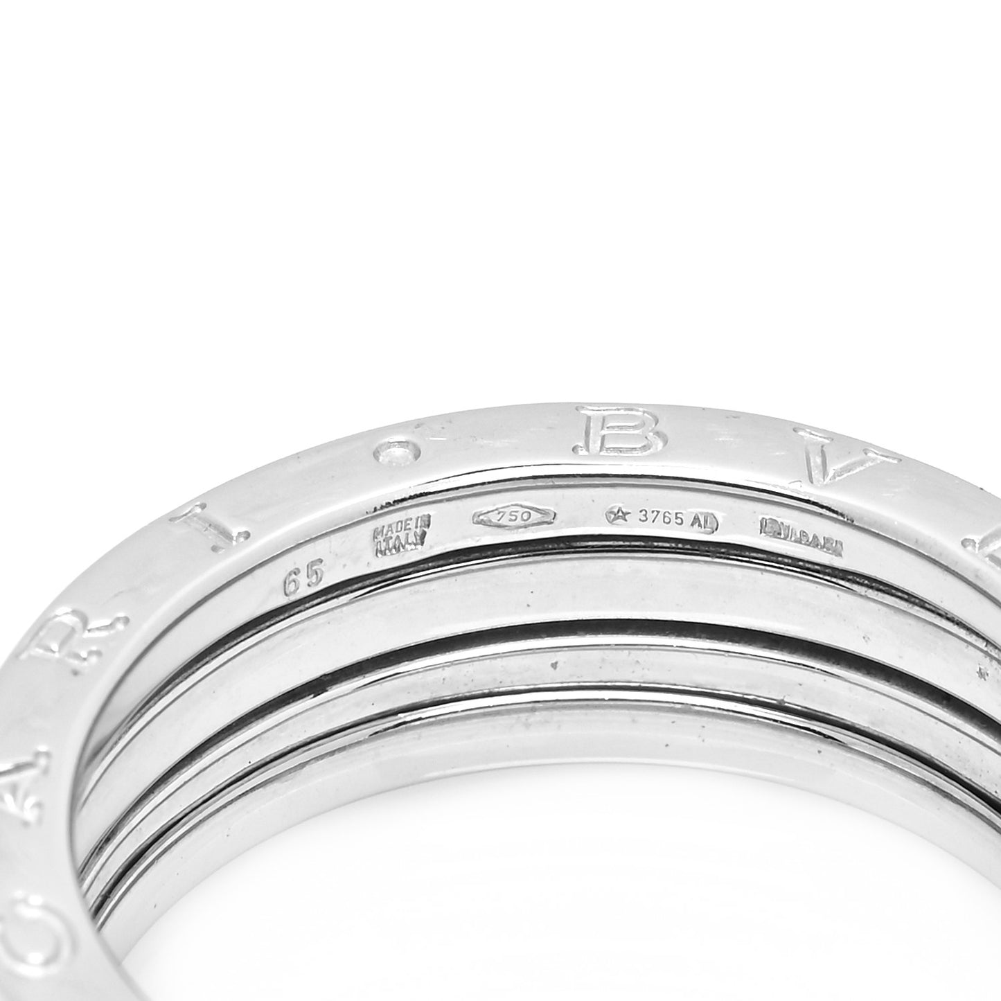 18K White Gold B.Zero1 Three-Band Ring 65 11