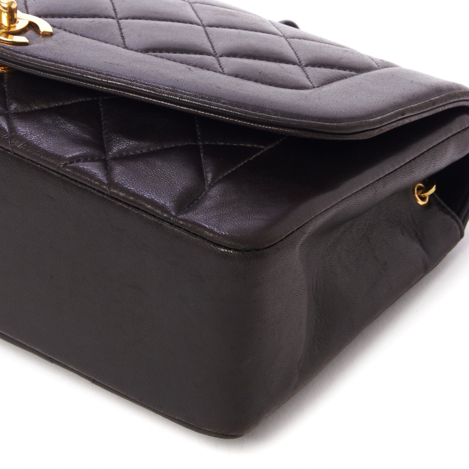 Chanel Lambskin Quilted Medium Single Flap Black 5 of 10