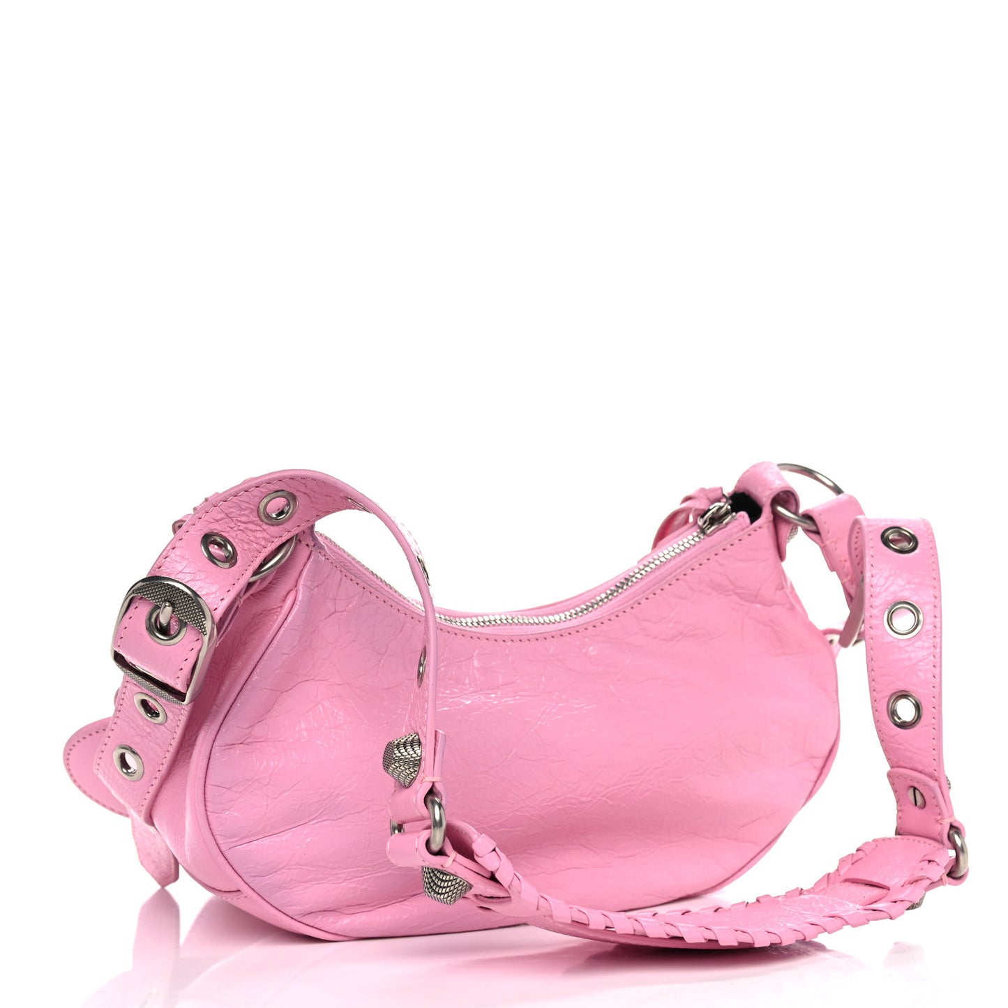 Agneau Arena Le Cagole Shoulder Bag XS Candy Pink