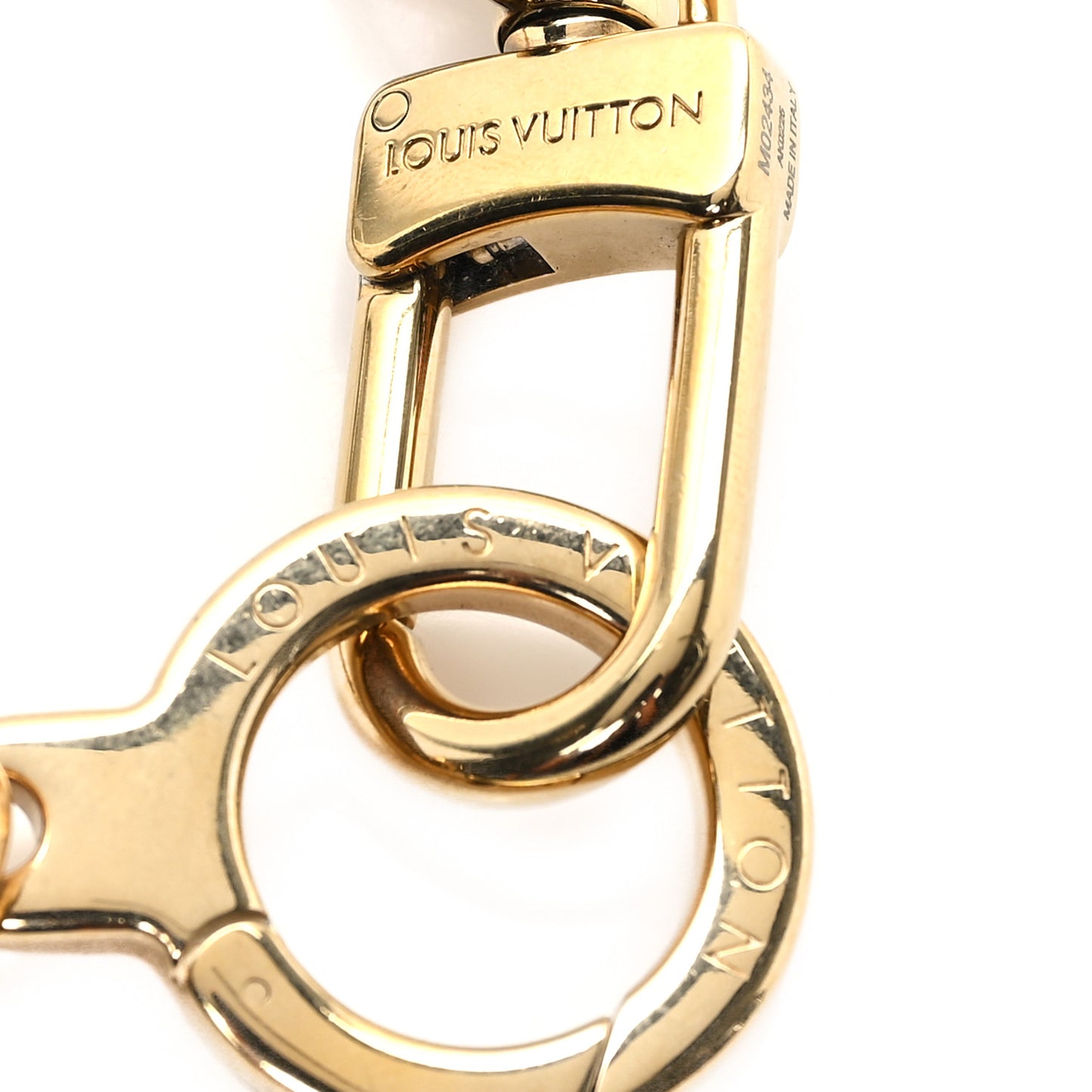 Metal Monogram Vuitton Belt Chain Gold Multicolor