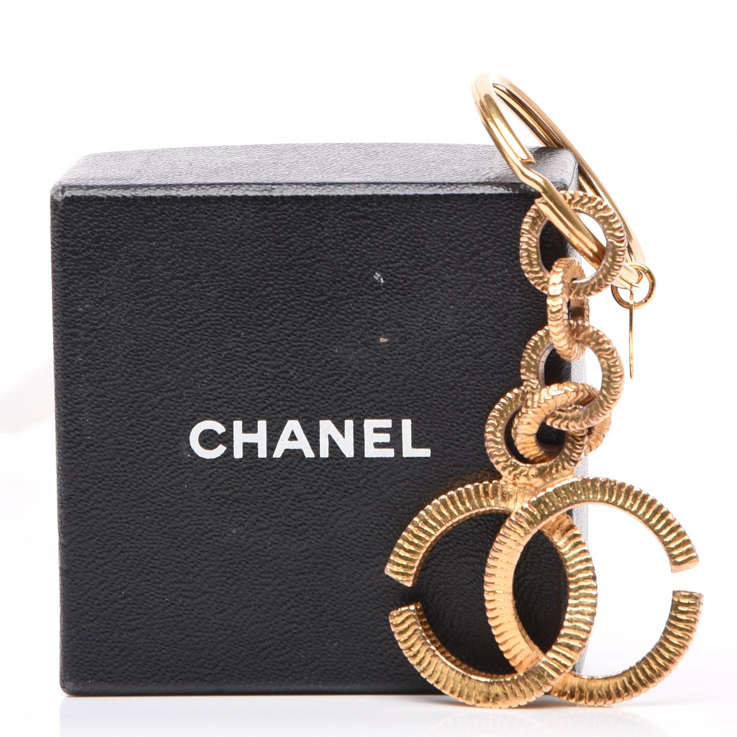 Chanel CC Key Chain Gold 4 of 4