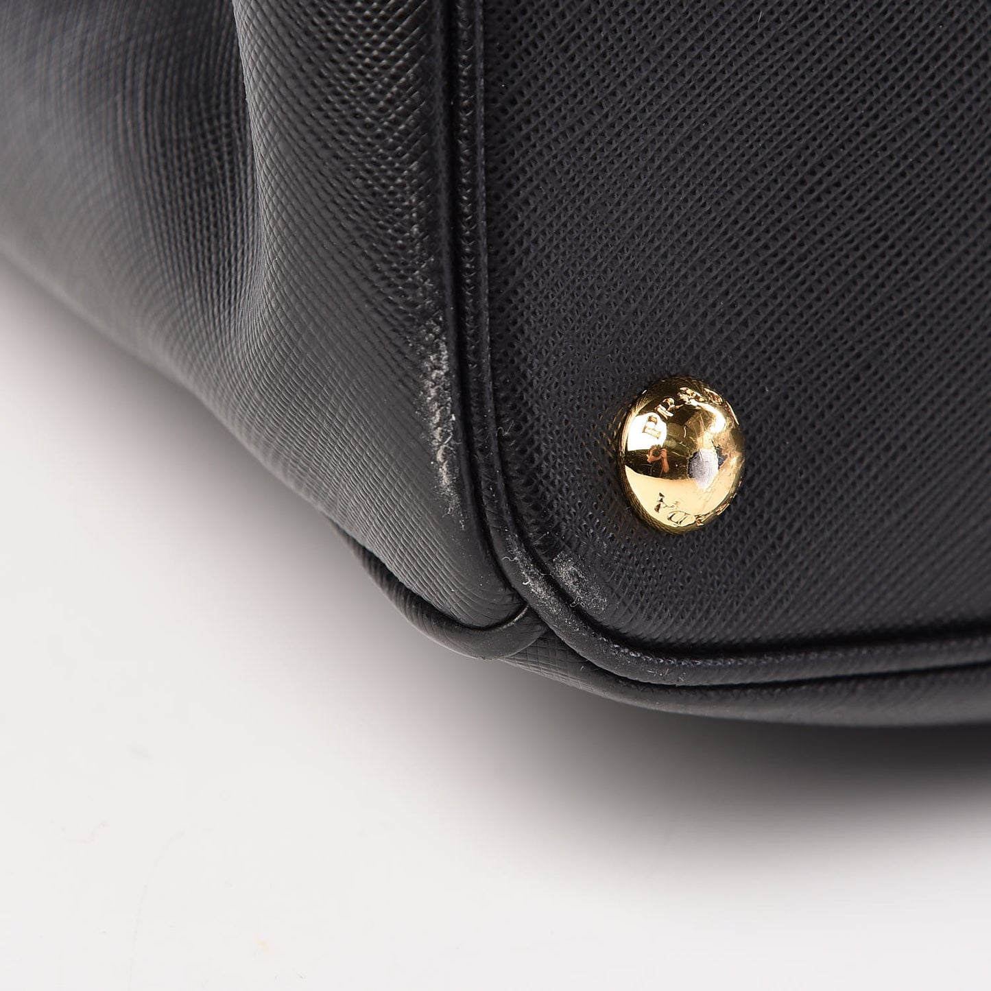 Saffiano Large Galleria Double Zip Tote Black