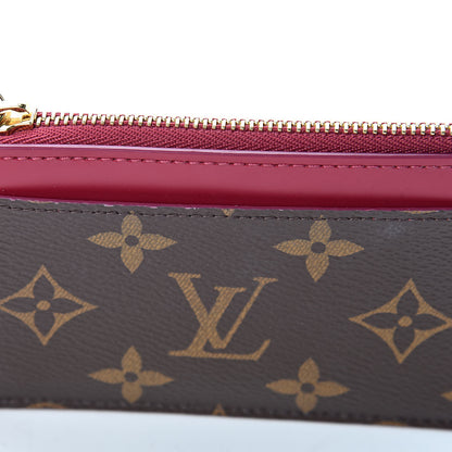 Louis Vuitton Monogram Zipped Card Holder Fuchsia 7 of 8