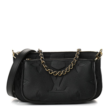 Louis Vuitton Empreinte Monogram Giant Multi Pochette Accessories Black 1 of 9