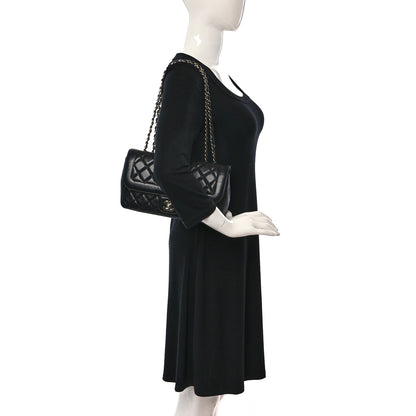 Chanel Lambskin Medium Coco Rider Flap Black 2 of 9