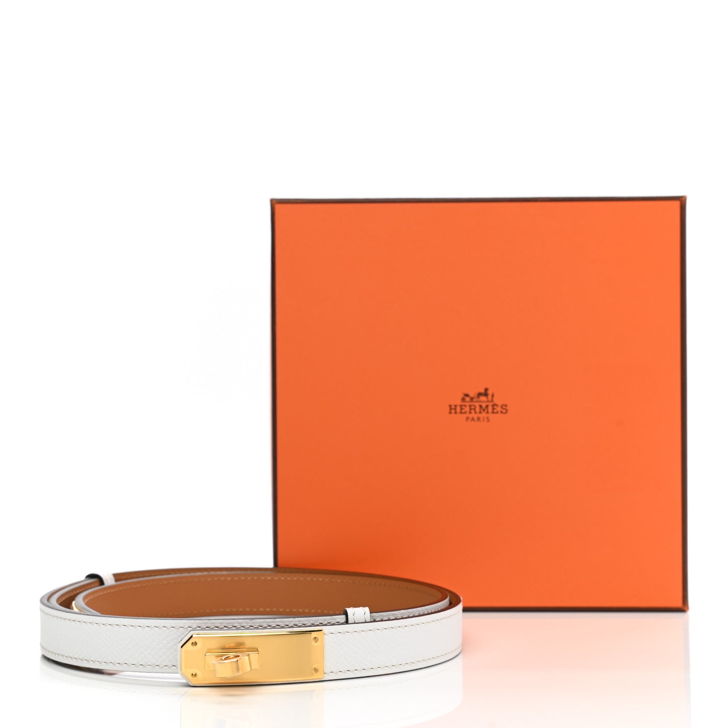 Epsom Kelly Belt White