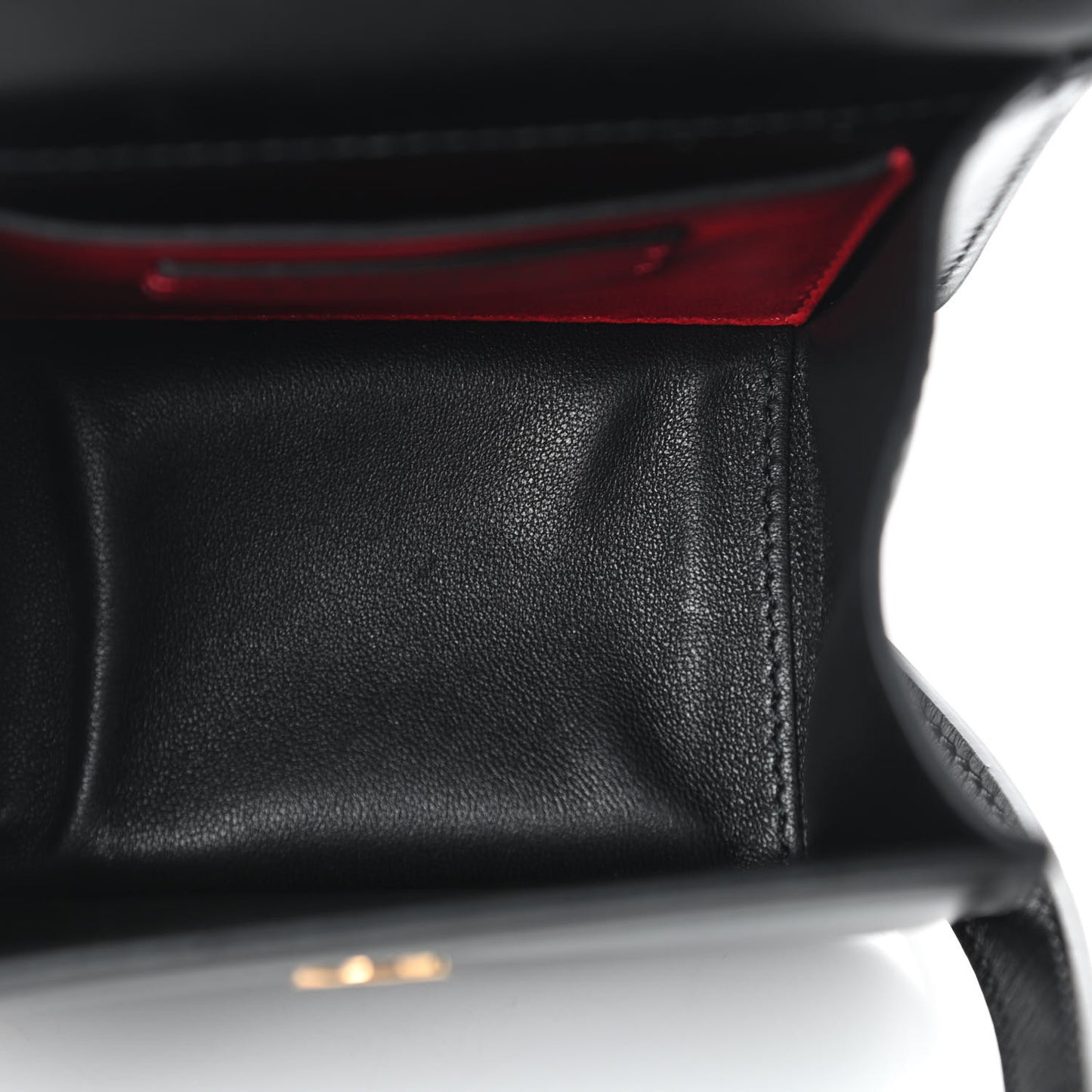 Smooth Calfskin Micro VSling Shoulder Bag Black