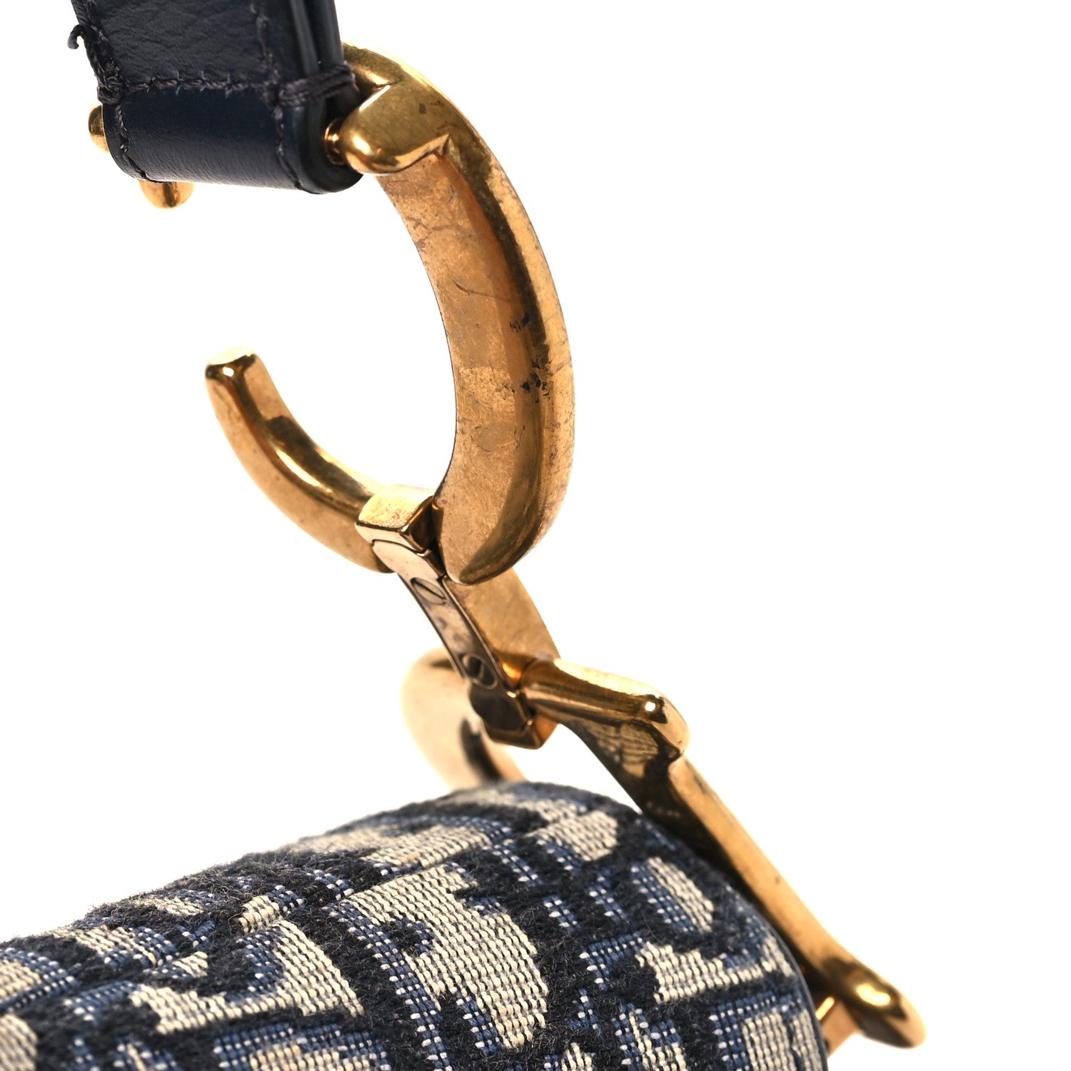Christian Dior Oblique Saddle Bag Blue 13 of 13