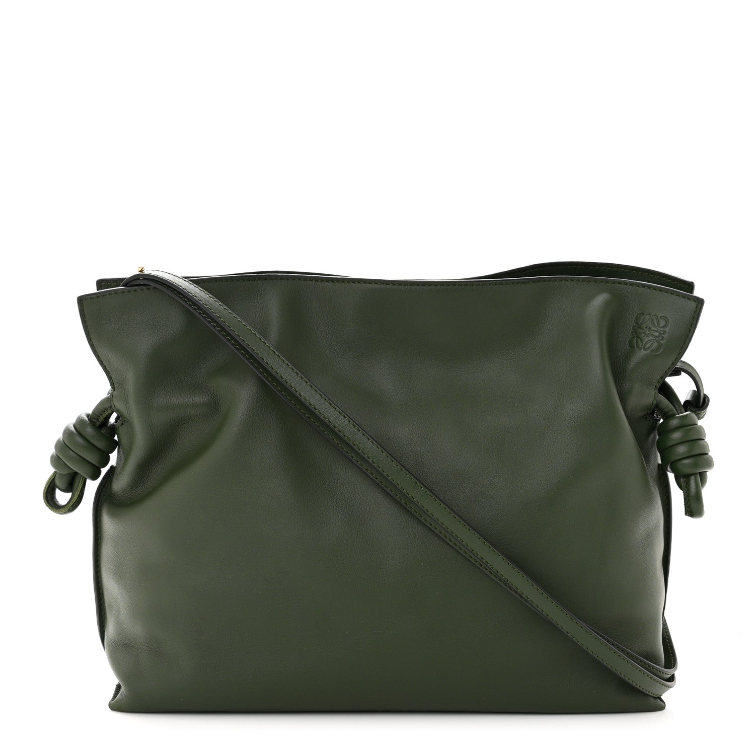 Loewe Nappa Flamenco Knot Clutch Vintage Khaki 1 of 10