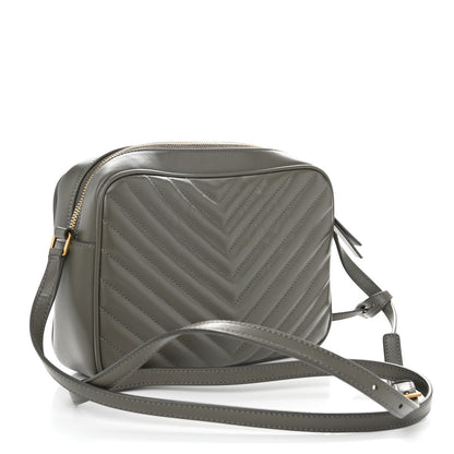 Saint Laurent Calfskin Matelasse Monogram Lou Camera Bag Dark Smog 3 of 9