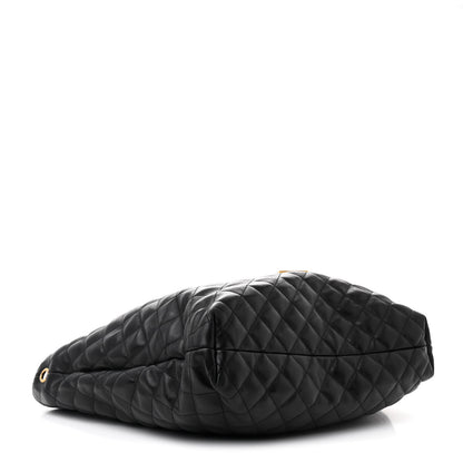 Saint Laurent Lambskin Quilted Maxi Icare Shopping Tote Black 5 of 12