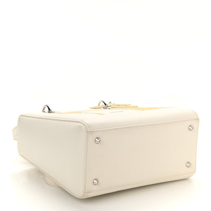 Christian Dior X Andy Warhol Calfskin Medium Lady Dior White 4 of 9