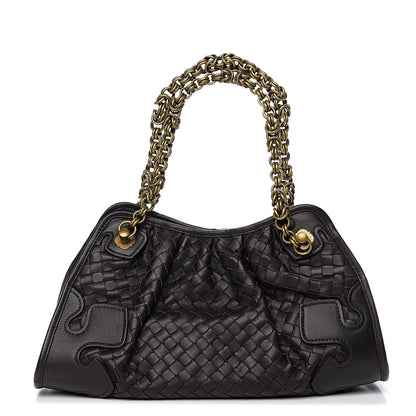 Bottega Veneta Nappa Intrecciato Small Chain Shoulder Bag Moro 1 of 8