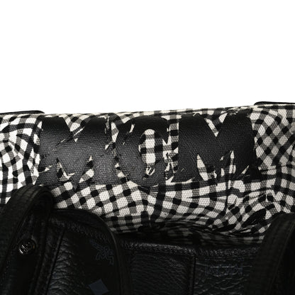 MCM Visetos Medium Liz Reversible Shopper Tote Black 10 of 20