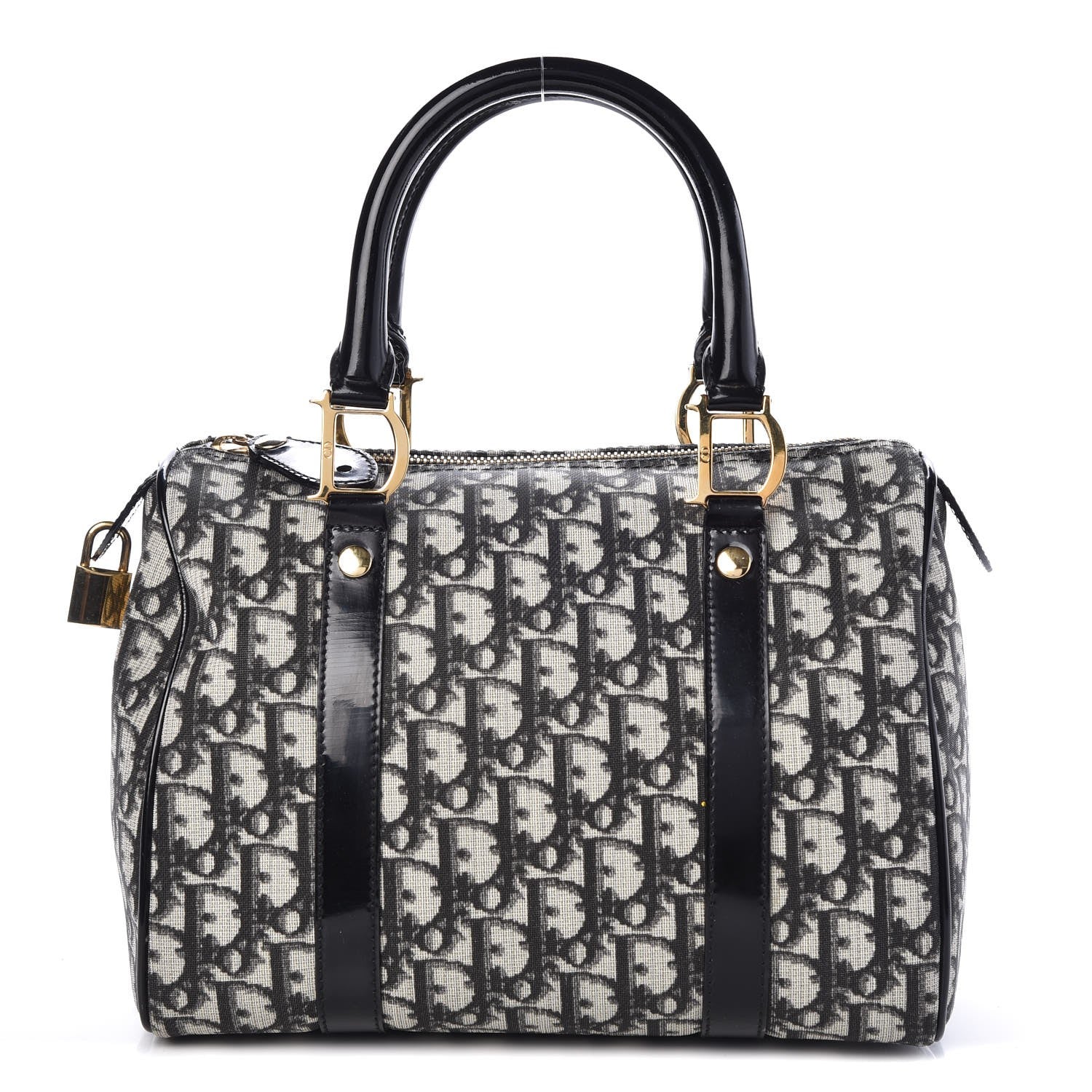 Christian Dior Monogram Boston Black 1 of 13