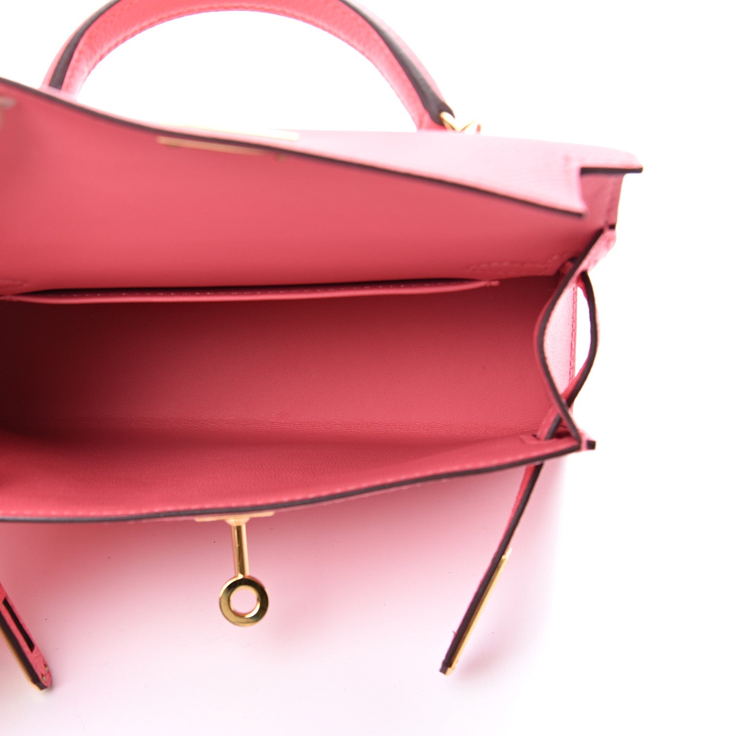 Hermes Epsom Mini Kelly Sellier 20 Rose Azalee 4 of 11