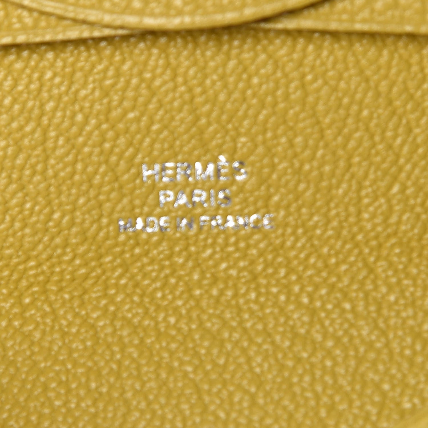 Hermes Chevre Mysore Bastia Coin Purse Jaune de Naples 5 of 7