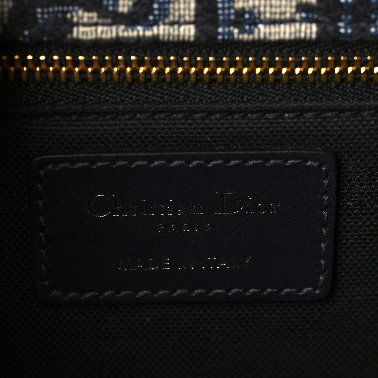 Christian Dior Oblique 30 Montaigne Flap Bag Blue 6 of 10