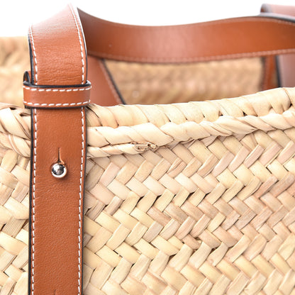 Loewe Raffia Large Basket Tote Bag Natural Tan 6 of 9