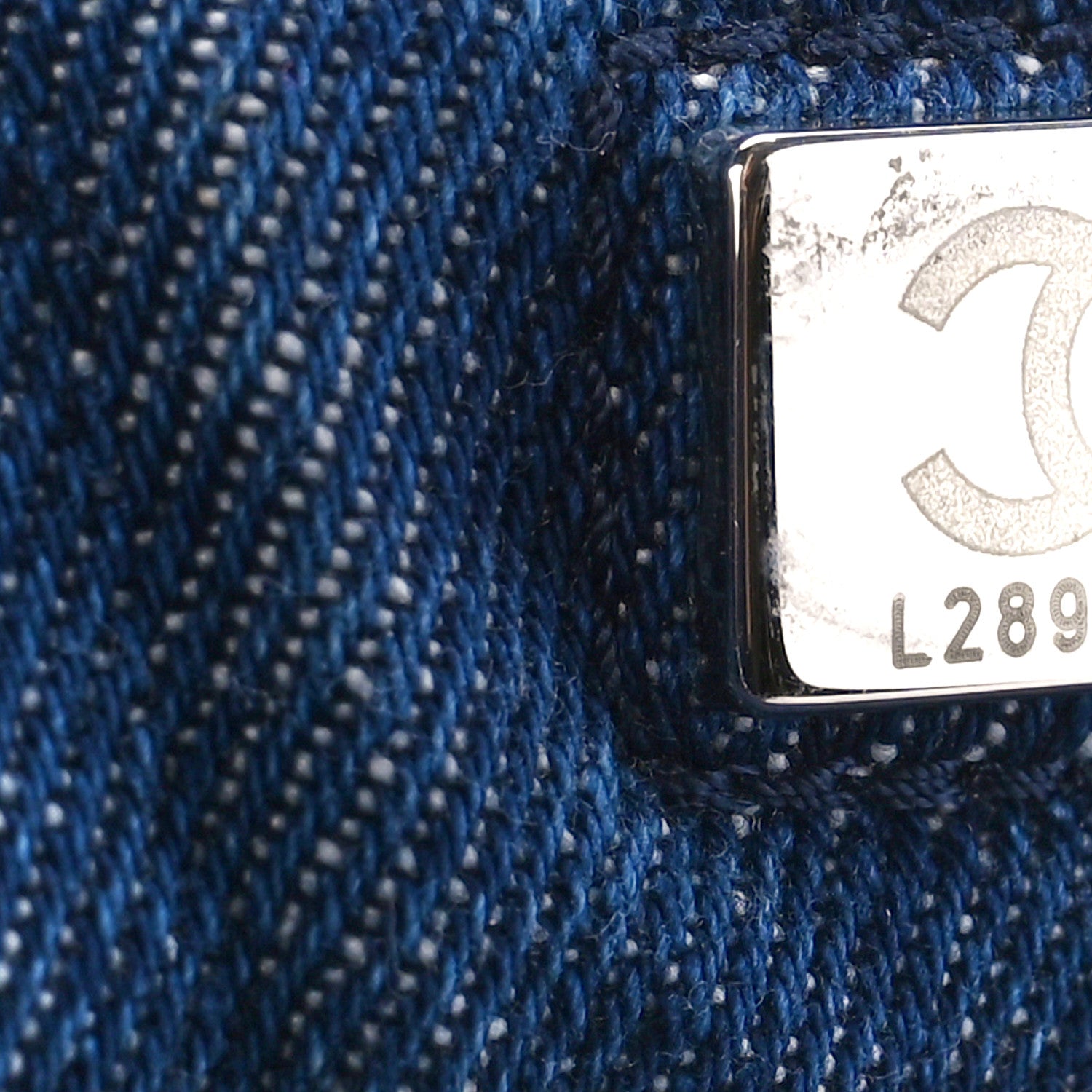 Chanel Denim Quilted Coco Beach Messenger Bag Blue 7 of 11