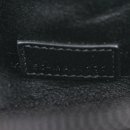 Christian Dior Calfskin Macrocannage Small Diortravel Nomad Pouch Black 6 of 10