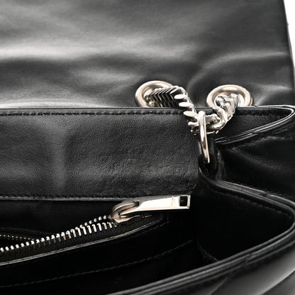 Saint Laurent Calfskin Y Quilted Monogram Medium Loulou Satchel Black 12 of 17