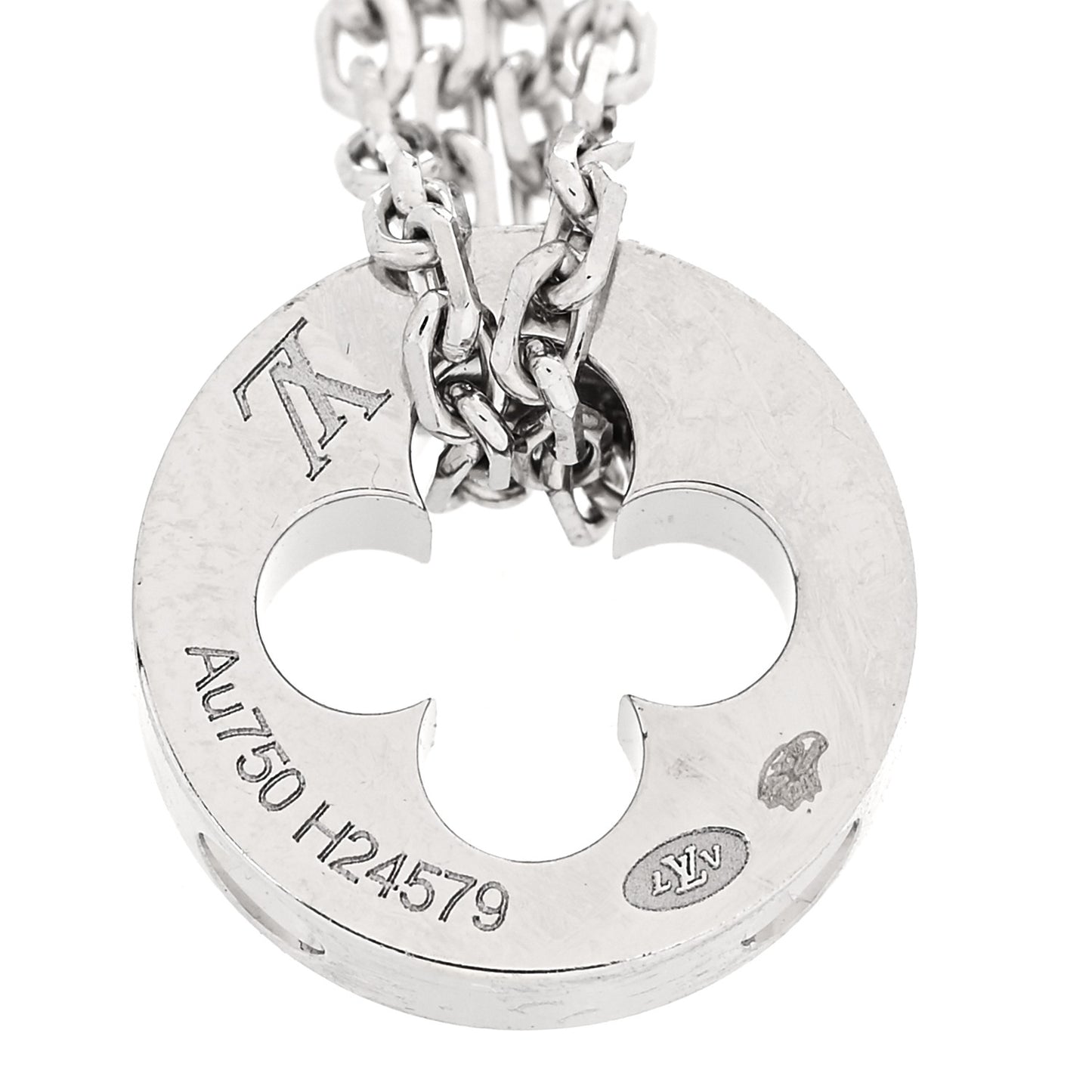 18K White Gold Empreinte Chain Bracelet