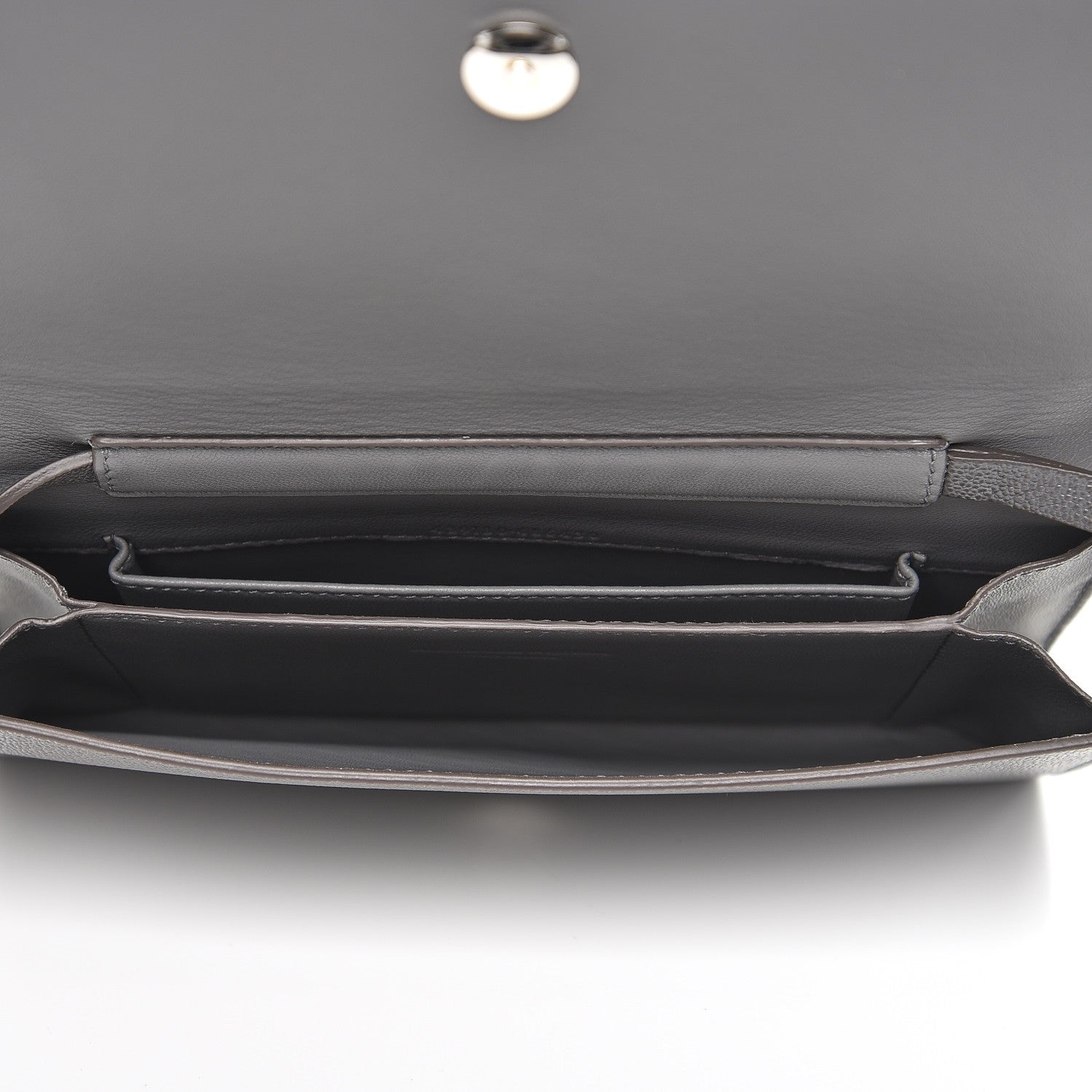Alexander McQueen Calfskin Insignia Pouch Grey 5 of 9