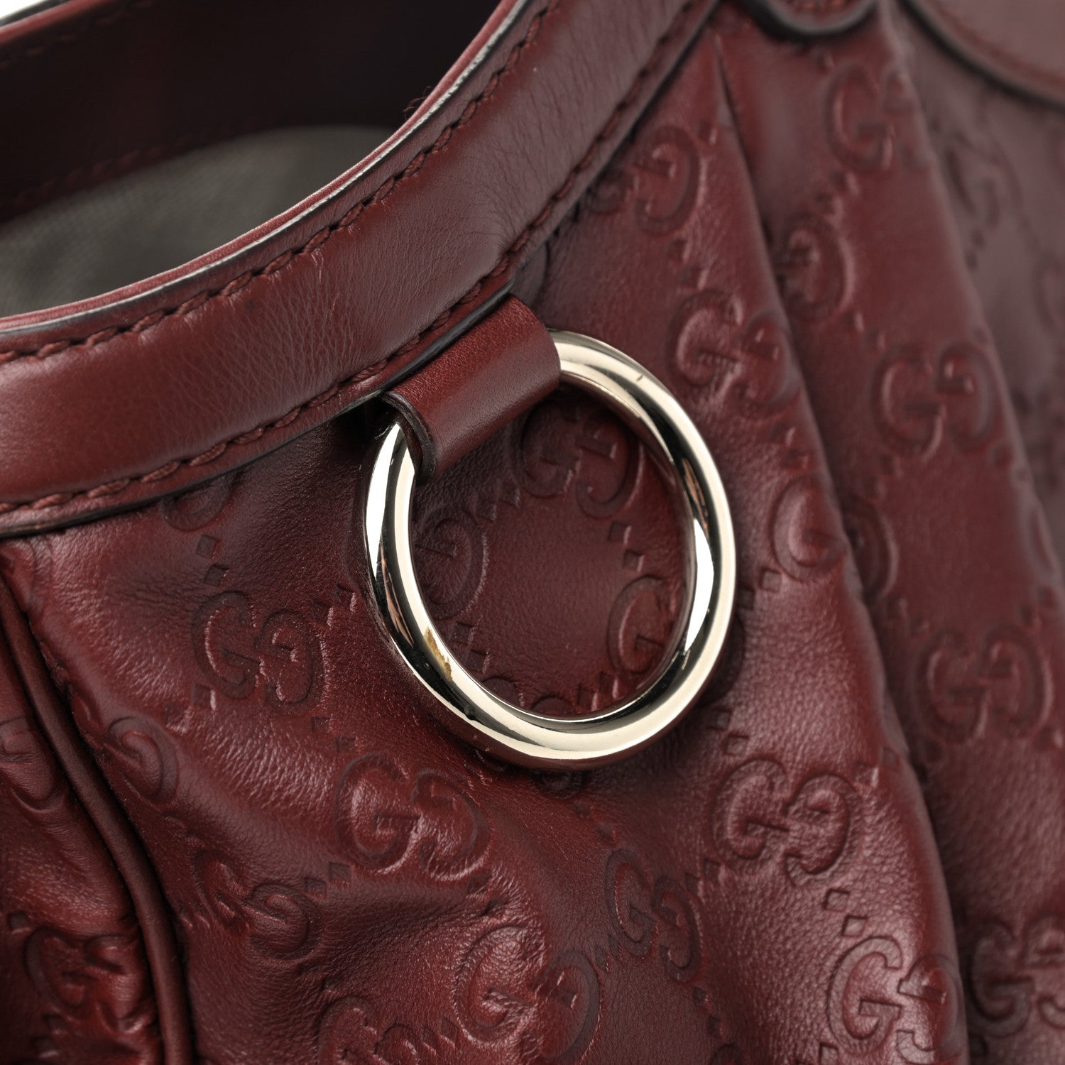 Gucci Guccissima Large Sukey Tote Cherry 11 of 12