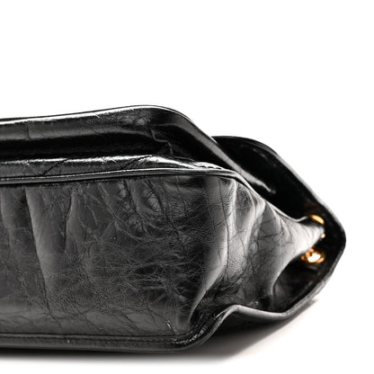 Saint Laurent Crinkled Calfskin Matelasse Monogram Medium Niki Chain Satchel Black 10 of 10
