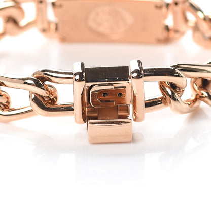 Hermes 18K Rose Gold Mother of Pearl 17mm Nantucket Quartz Watch 5 of 6