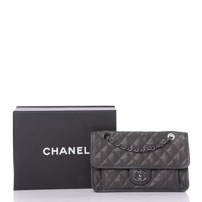 Chanel Caviar Quilted Large French Riviera Flap Dark Grey 10 of 10