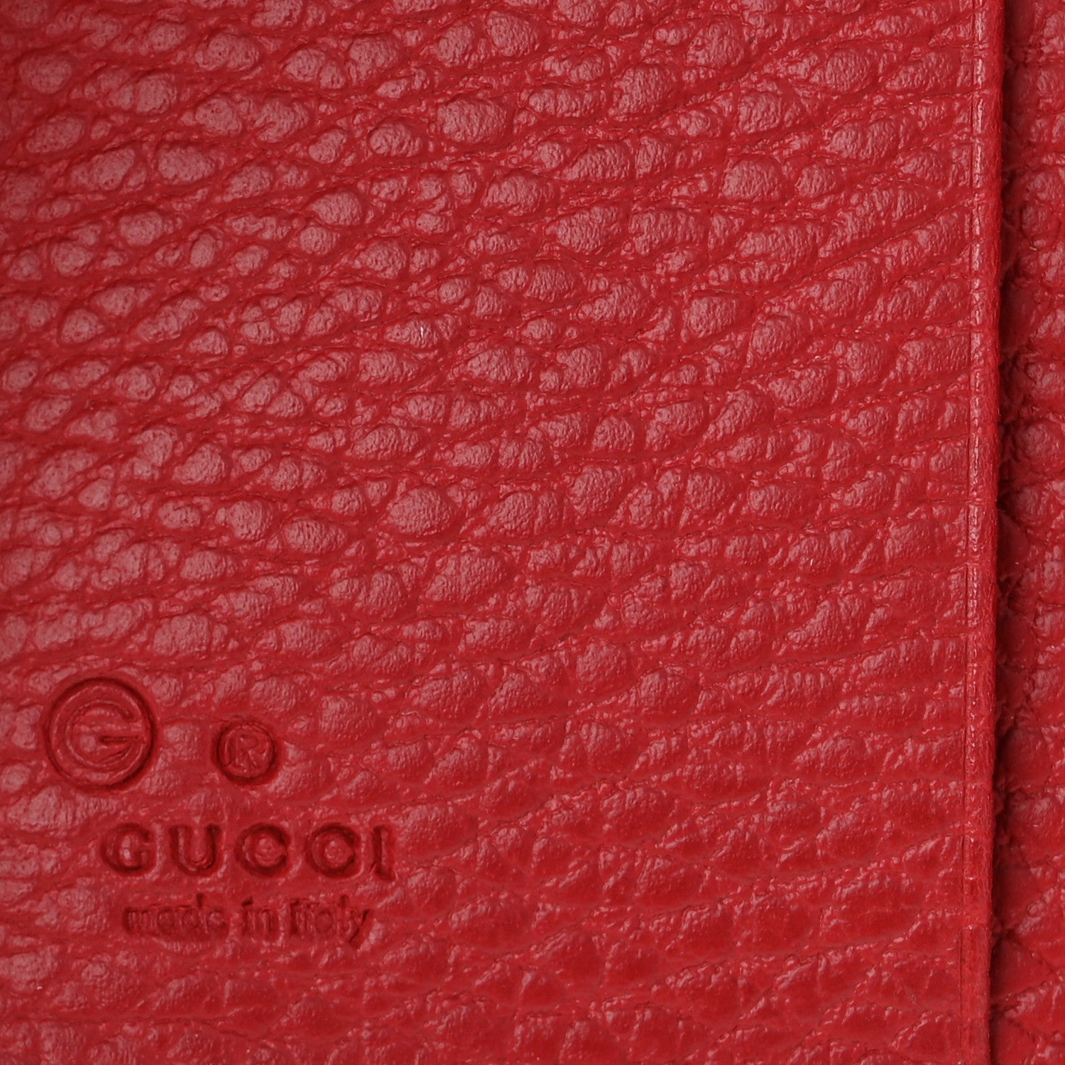 Gucci Dollar Calfskin Interlocking G French Wallet Red 6 of 9