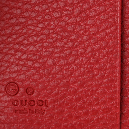 Gucci Dollar Calfskin Interlocking G French Wallet Red 6 of 9