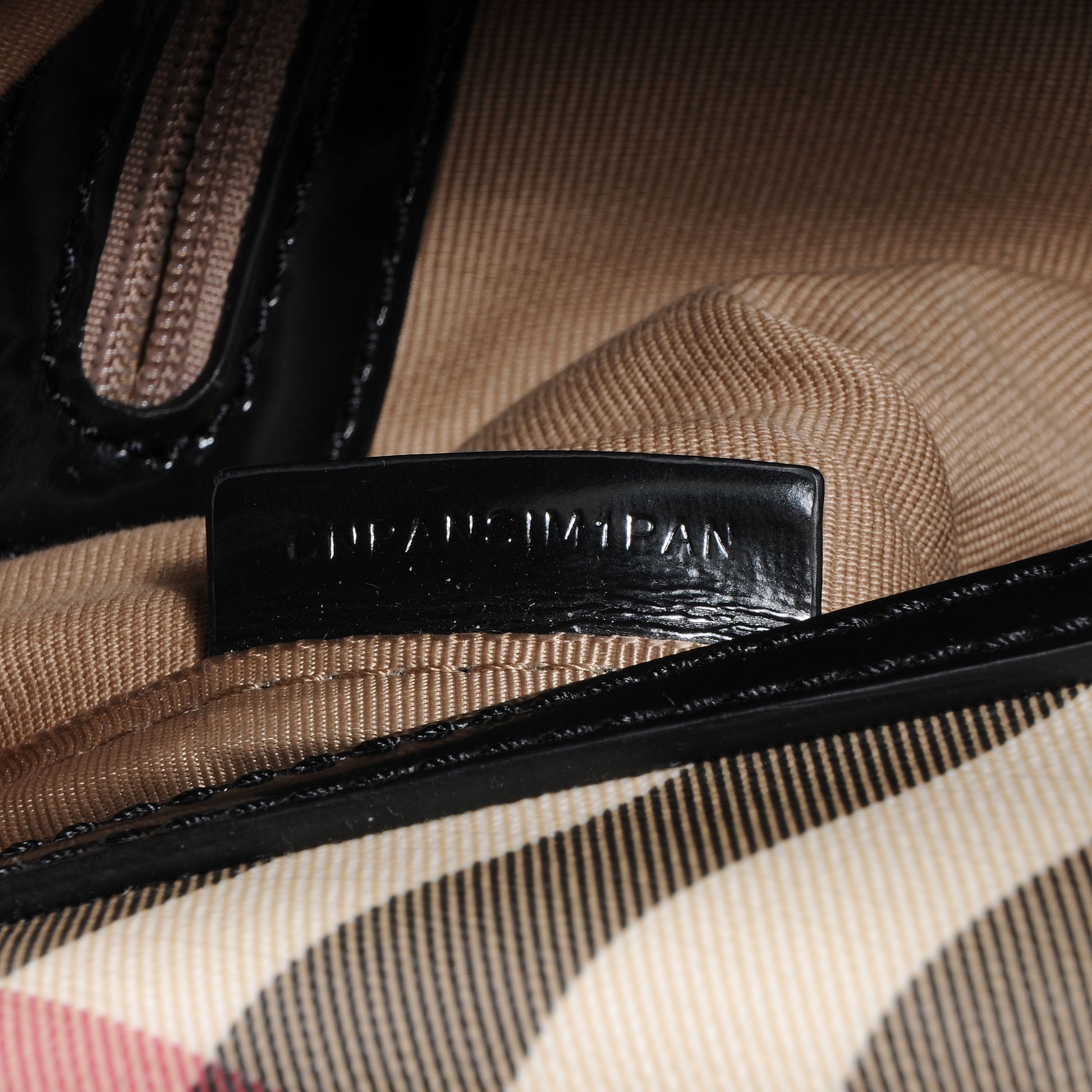Burberry Supernova Check Chester Bowling Bag Black 8 of 9