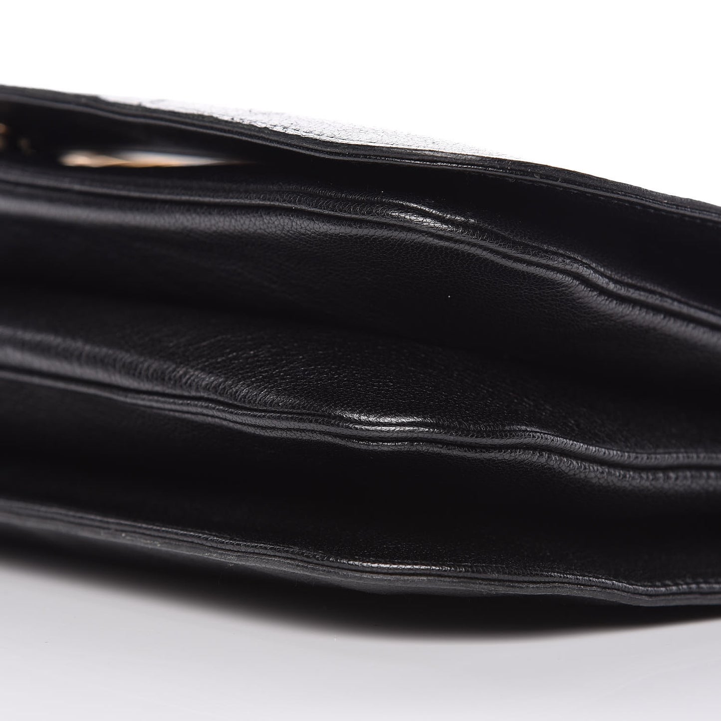 Calfskin Blondie Shoulder Flap Black